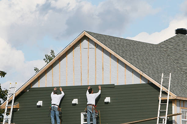 Professional Emergency Siding Repair technician working in Audubon, NJ